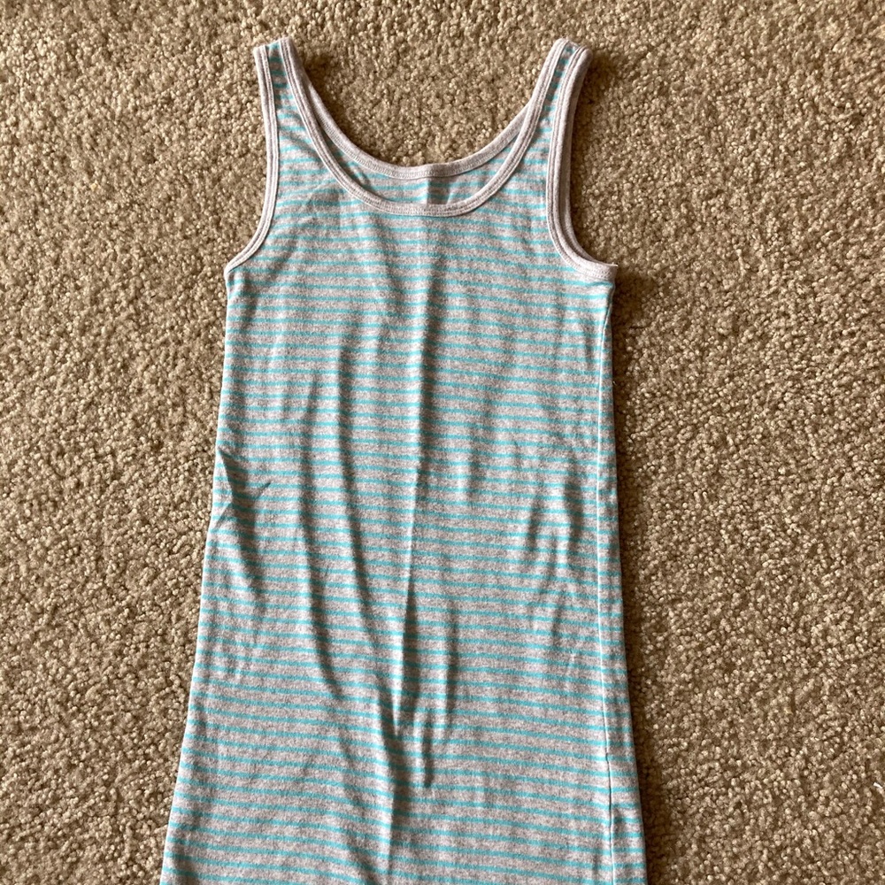 Blue striped tank